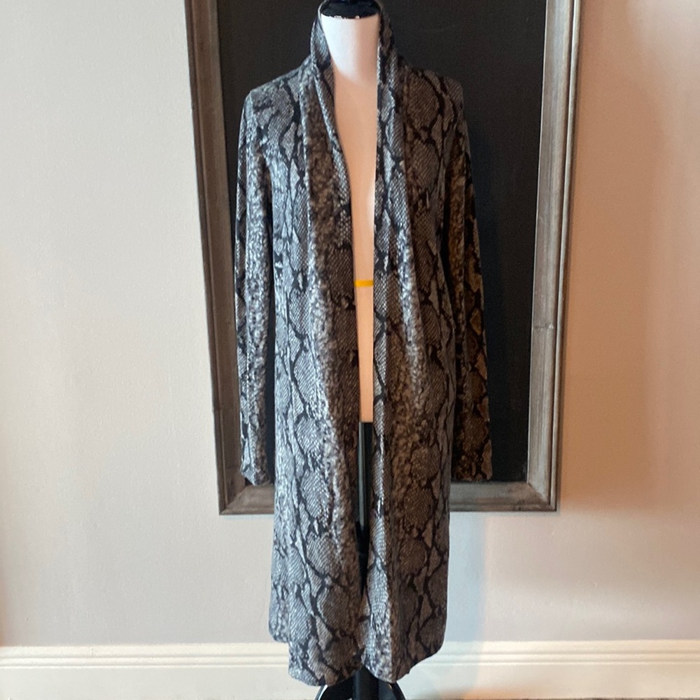Long duster sweater